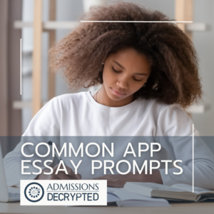 A high school girl writing