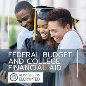 Parents with graduating daughter discussing how federal budget changes (HR1) could affect college financial aid